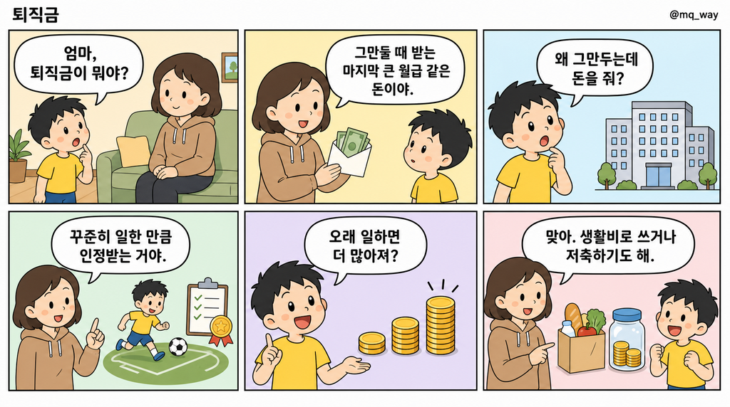[퇴직금]을 자녀에게 설명하는 법