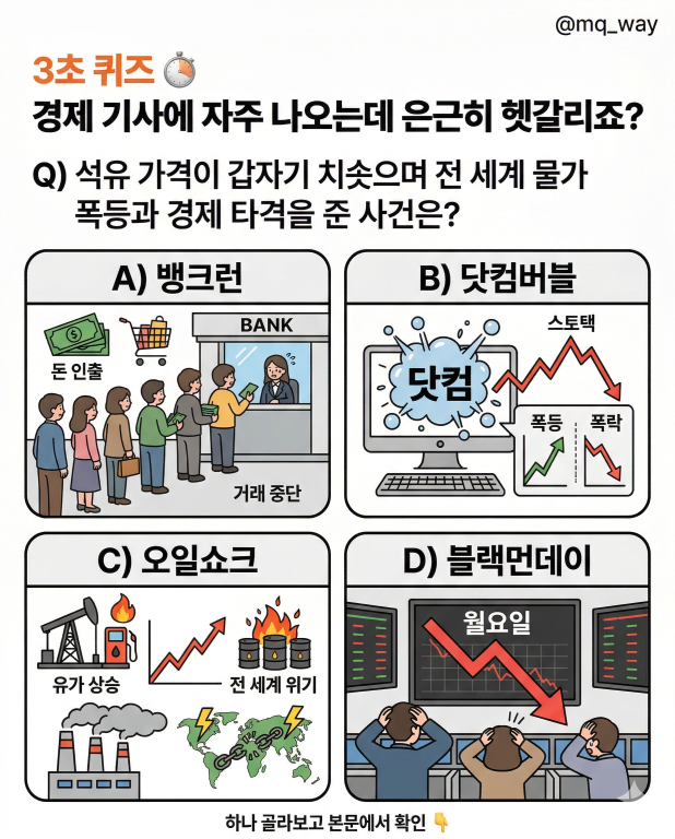 경제 기사에서 위기 상황마다 자주 나오는데 은근히 헷갈리죠
