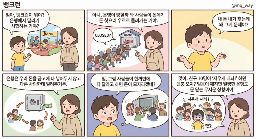 [뱅크런]을 자녀에게 설명하는 법