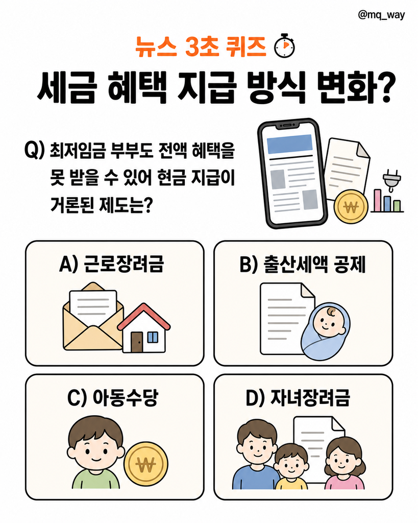 세금 혜택인데도 못 받는 집이 생기자, 지급 방식이 바뀌는 뉴스예요
