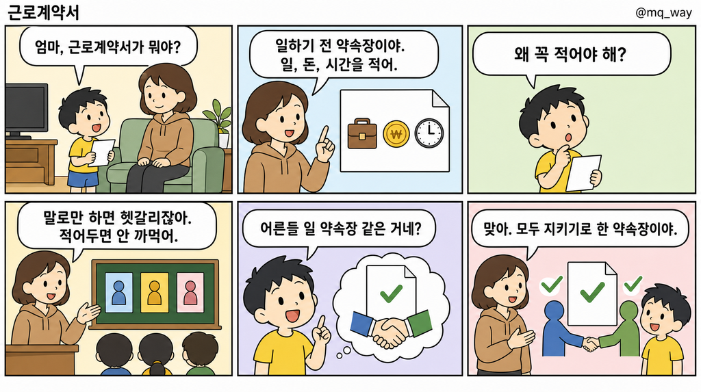 [근로계약서]을 자녀에게 설명하는 법