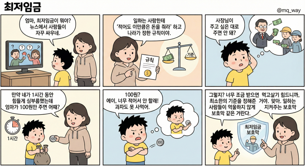 [최저임금]을 자녀에게 설명하는 법