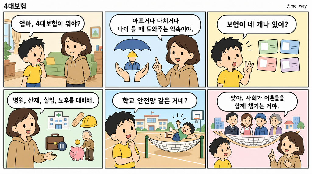 [4대보험]을 자녀에게 설명하는 법