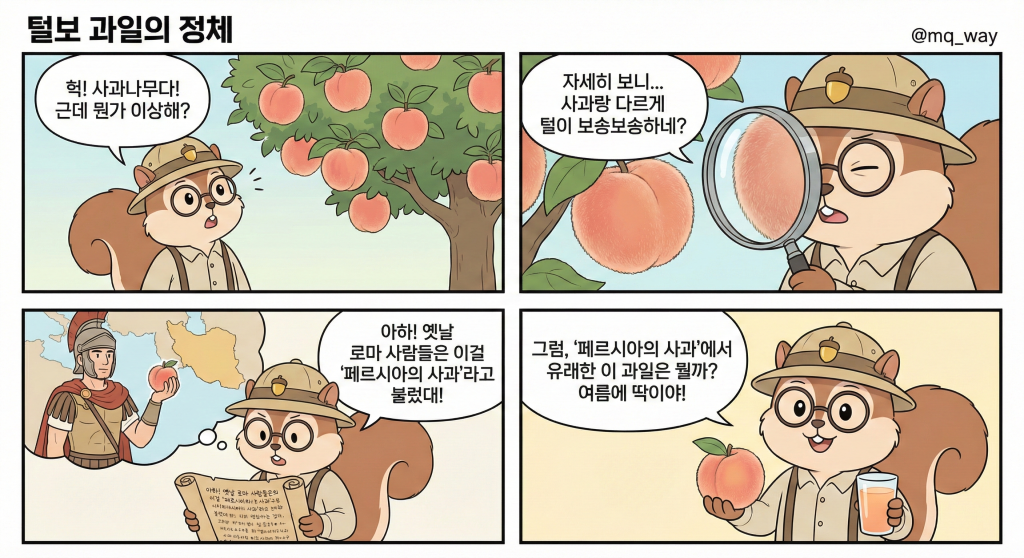 🕵️‍♀️ 사과가 아니라고? 털보 과일의 정체