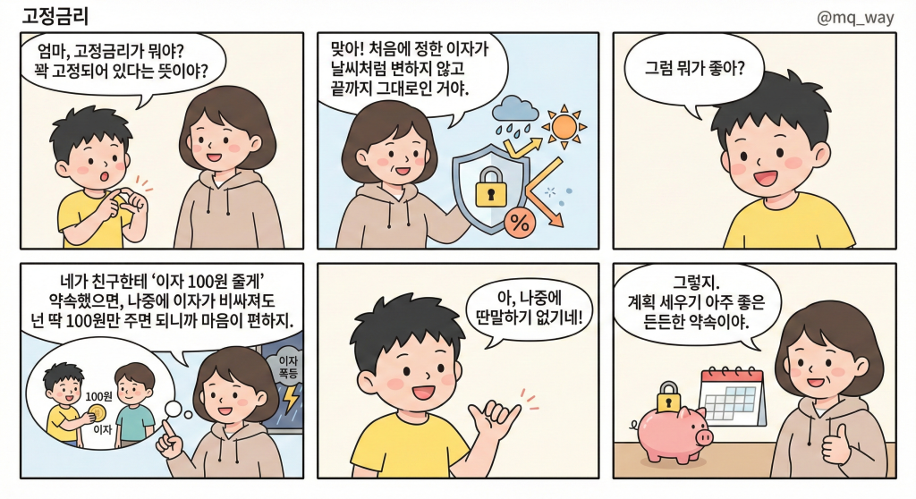 [고정금리]을 자녀에게 설명하는 법