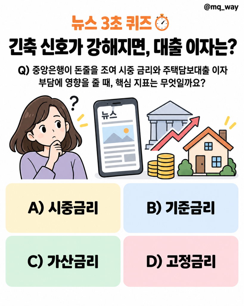 물가를 잡기 위한 긴축 신호가 강해지면, 대출 이자에도 변화가 생길 수 있어요