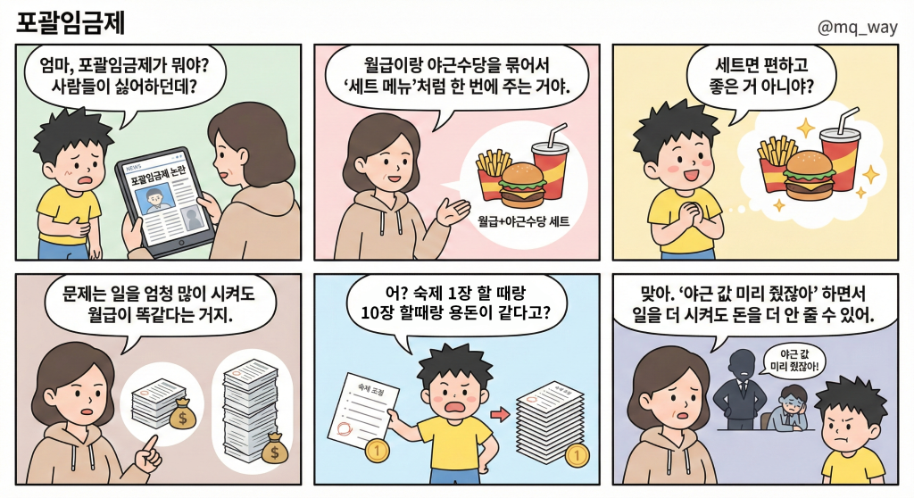 [포괄임금제]을 자녀에게 설명하는 법