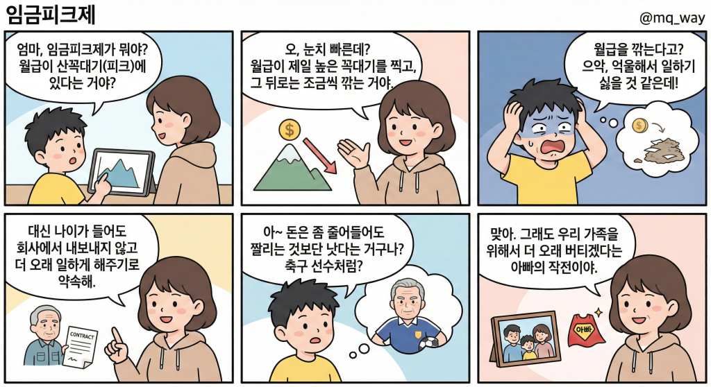 [임금피크제]을 자녀에게 설명하는 법