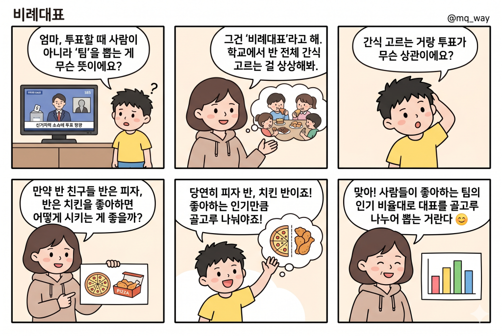 [비례대표]을 자녀에게 설명하는 법