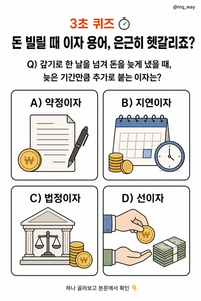 돈 빌릴 때 이자 용어, 은근히 헷갈리죠