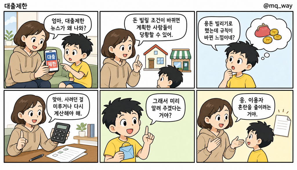[대출제한]을 자녀에게 설명하는 법