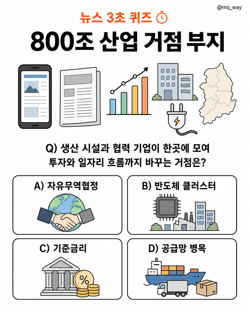 800조 규모 산업 거점 부지로 한 지역이 주목받았어요