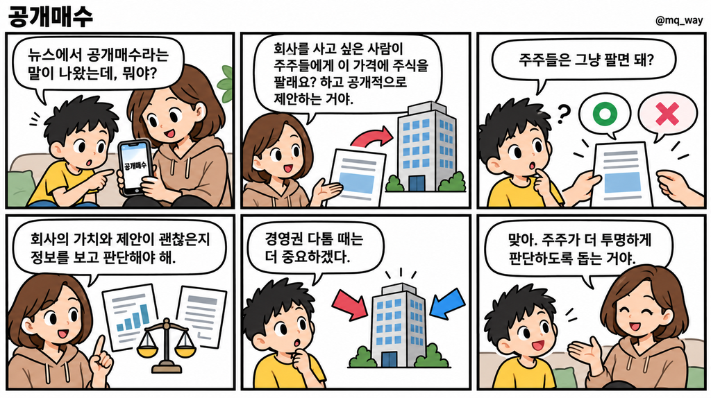 [공개매수]을 자녀에게 설명하는 법